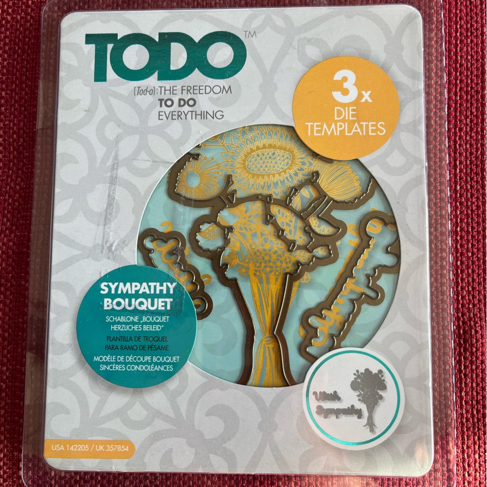 Todo die cut
Sympathy bouquet